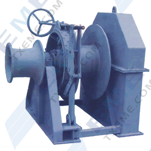 Hydraulic single drum mooring winch