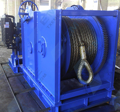 75kN Diesel winch