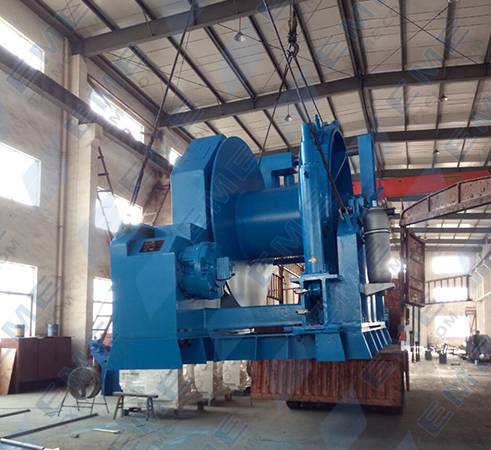 50T Hydraulic Towing Winch & 150T Shark Jaw & 150T Towing Pin are waiting to delivered to China Shipping Industry(Shanghai Changxing) Co., LTD