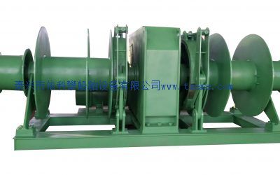 30T Electric double drum mooring winch
